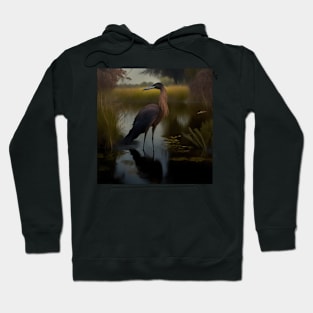 Redish egret Hoodie